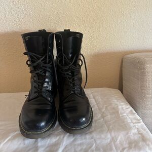 Dr. Martens Black Leather Boots